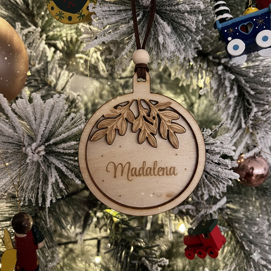 Bolas de Natal com nome - 2025